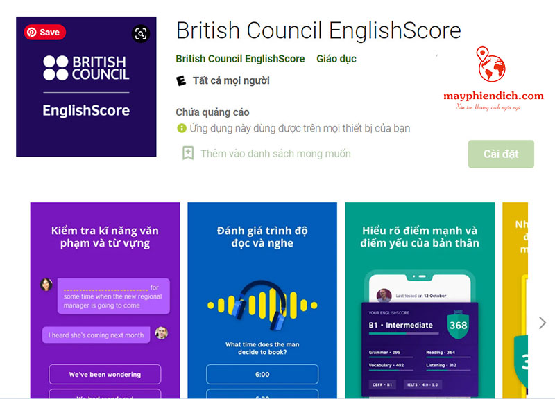 Ứng dụng học ielts British Council