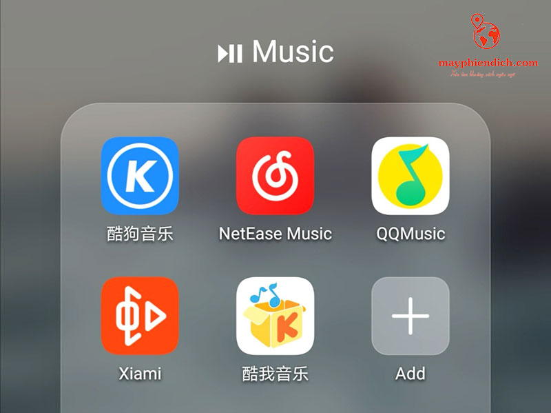 app nghe nhạc trung