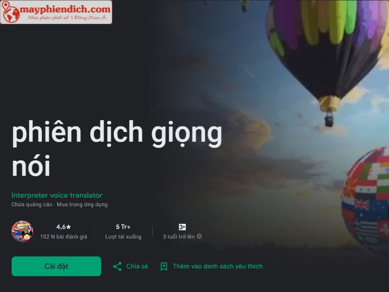 Phần Mềm Phiên Dịch Giọng Nói