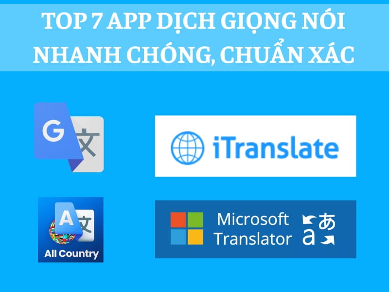 TOP 7 App Phiên Dịch Giọng Nói Chuẩn Xác Hiện Nay