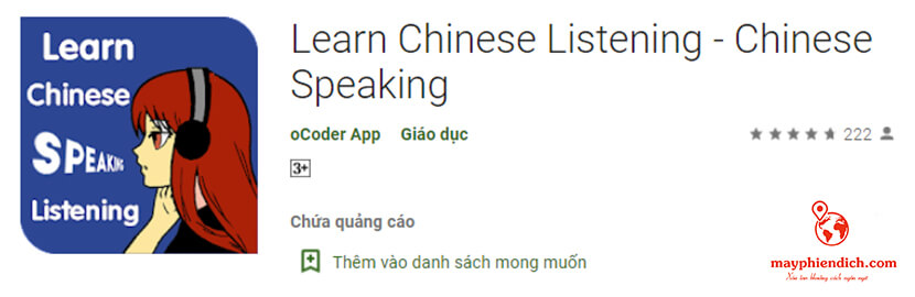 Learn chinese listening app luyện nghe tiếng trung