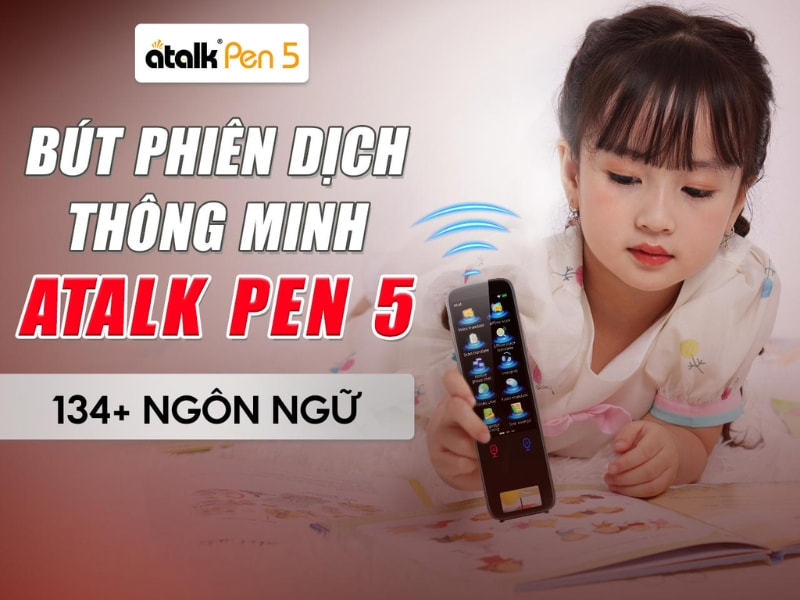 Bút Phiên Dịch Tiếng Anh ATalk Pen 5 - Tăng Tốc Học Ngoại Ngữ Gấp 5 Lần