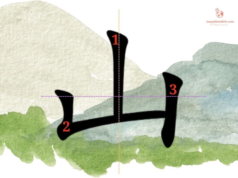 Cách viết chữ Sơn tiếng Trung là gì?