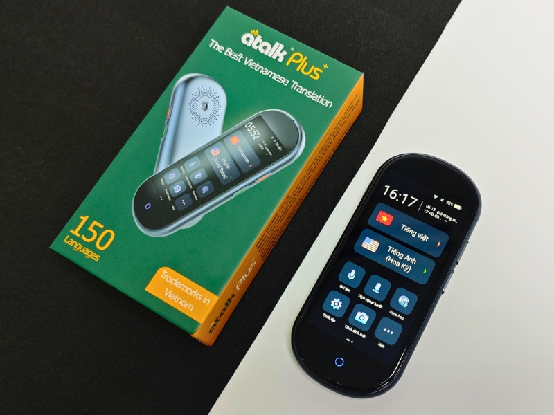 Máy Phiên Dịch Đeo Tai Cao Cấp ATalk Plus+ - Dịch Tự Động Không Cần Chạm