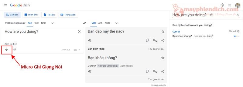 Google Translate - Google Dịch Giọng Nói Tiếng Anh Sang Tiếng Việt