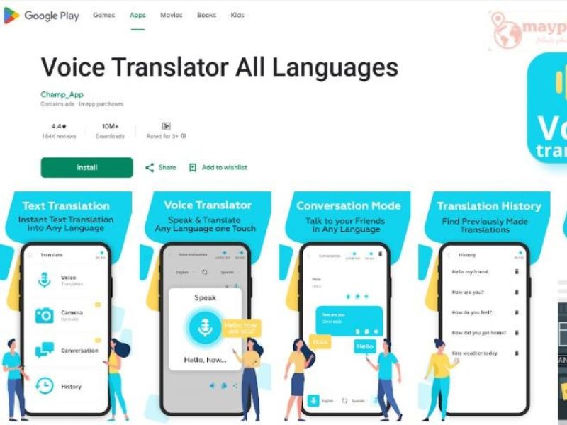 Voice Translator - Ứng dụng dịch giọng nói tiếng Anh trực tiếp