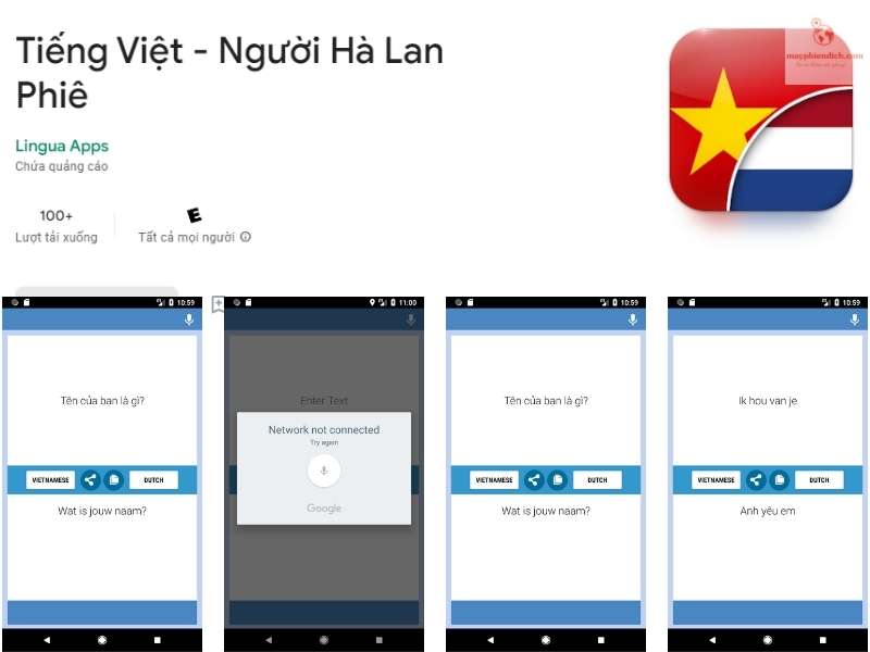 Tiếng Việt - Người Hà Lan phiên dịch