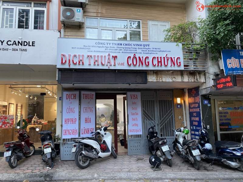 Văn phòng Công ty Dịch Thuật Chúc Vinh Quý