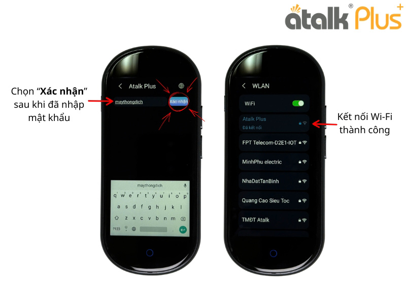 Hướng Dẫn Kết Nối Wi-Fi Cho Thiết Bị Phiên Dịch 150 Ngôn Ngữ ATalk Plus+