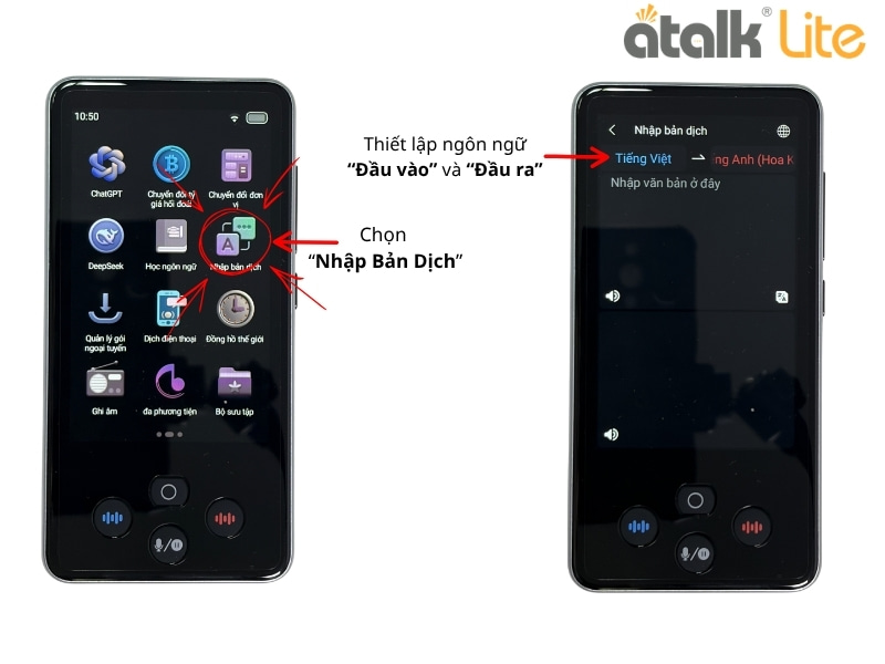 Hướng Dẫn Sử Dụng Tính Năng Dịch Hình Ảnh Bằng Camera Trên Máy Dịch Ngôn Ngữ ATalk Lite