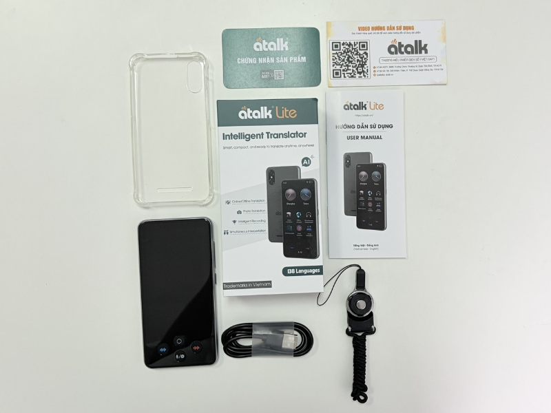 Trọn Bộ Sản Phẩm Đi Kèm Khi Mở Hộp ATalk Lite