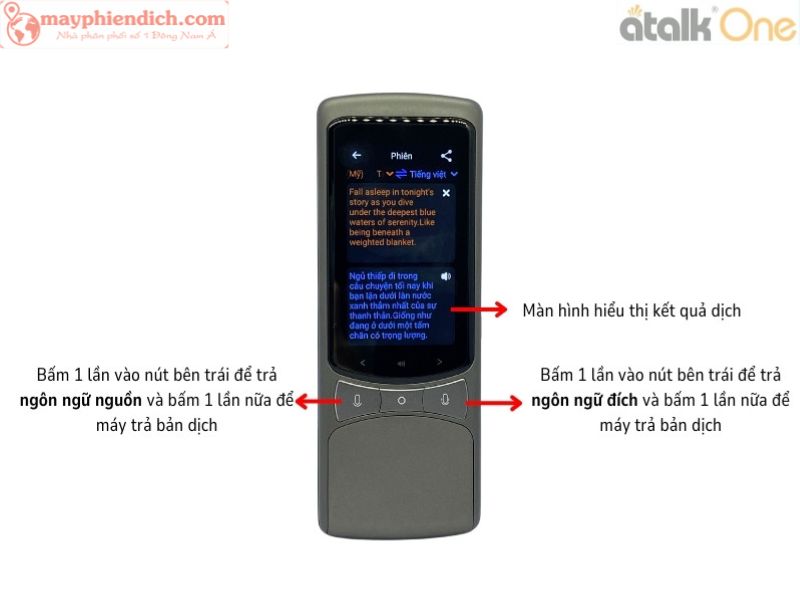 Cách Sử Dụng Chức Năng Dịch Phiên Của Thiết Bị ATalk One