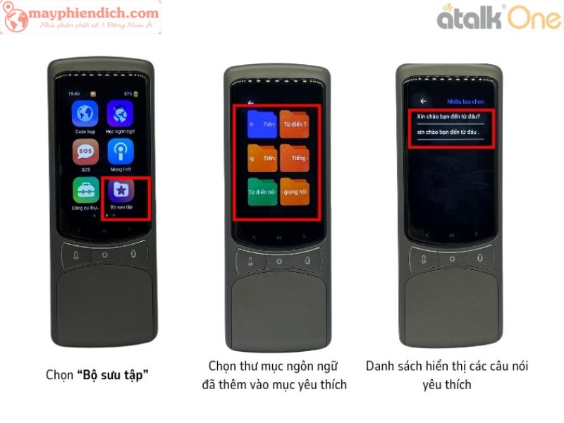 Cách Sử Dụng Chức Năng Mục Yêu Thích Trên ATalk One