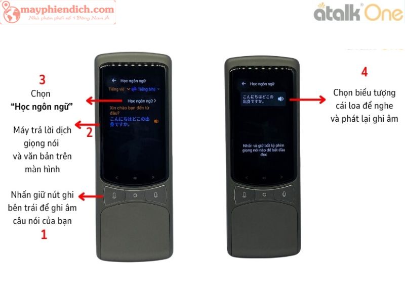 Cách Sử Dụng Tiện Ích Học Ngôn Ngữ Trên Máy ATalk One