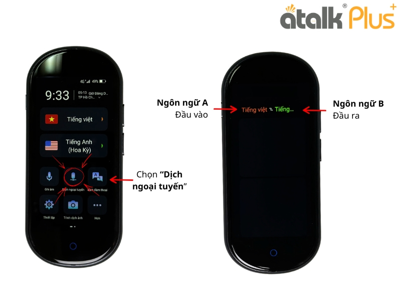 Hướng Dẫn Cách Dịch Trực Tuyến Trên Máy Hỗ Trợ Phiên Dịch ATalk Plus+ 150