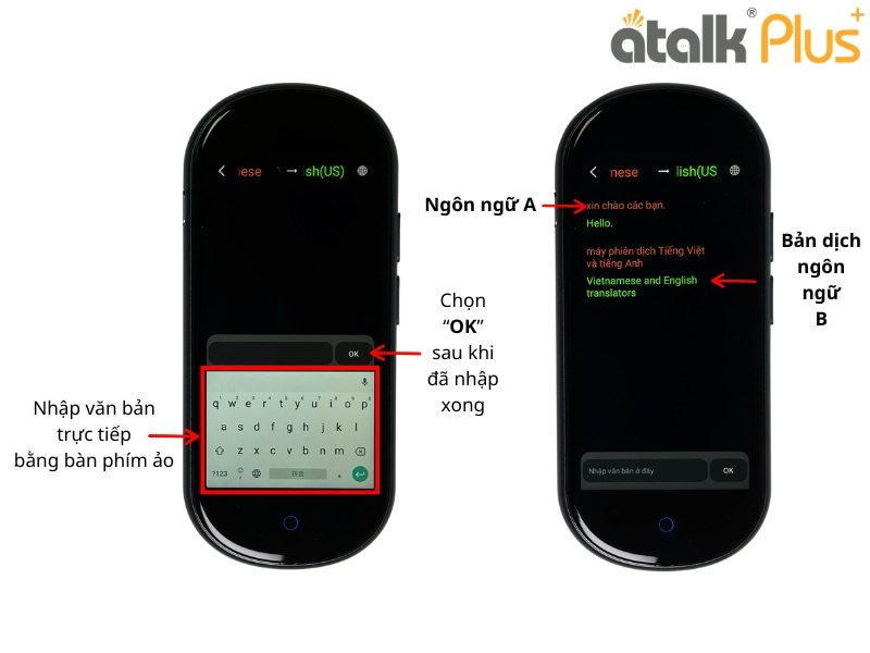 Nhập Văn Bản Cần Dịch Bằng Bàn Phím Ảo