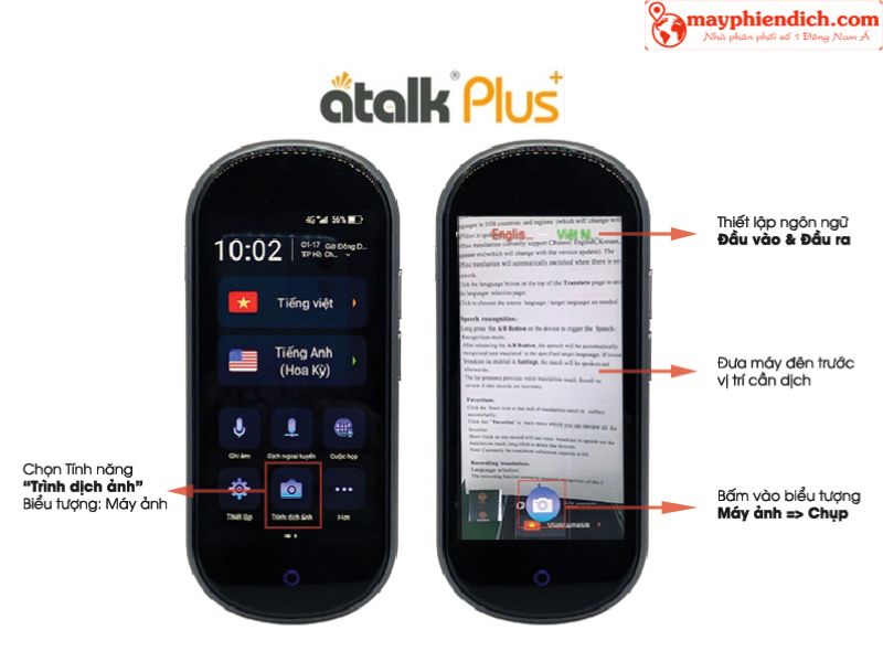 Hướng Dẫn Sử Dụng Tính Năng Dịch Hình Ảnh Trên Máy Thông Dịch ATalk Plus+