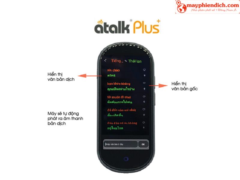 Hướng Dẫn Sử Dụng Tình Năng Dịch Văn Bản Trên Máy Phiên Dịch Cầm Tay ATalk Plus+