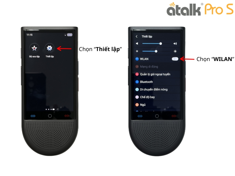 Cách Kết Nối Wifi Trên ATalk Pro S