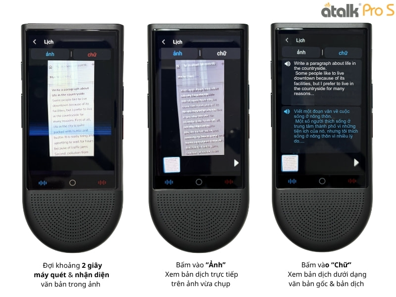 Hướng Dẫn Sử Dụng Tính Năng Dịch Hình Ảnh Trực Tiếp Trên ATalk Pro S