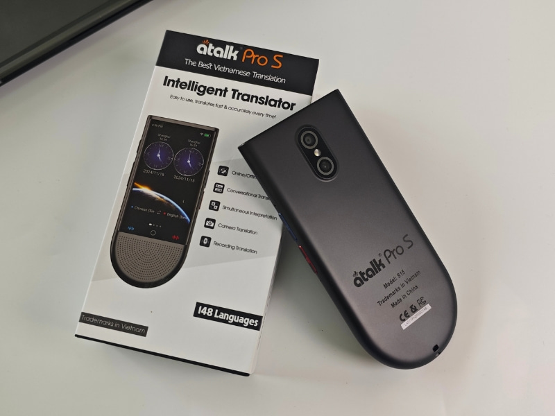 Máy Dịch Trực Tiếp ATalk Pro S - Dịch Tự Động 148 Ngôn Ngữ - Không Cần Bấm Nút - Không Cần Chạm