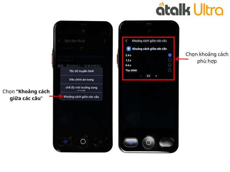 Điều Chỉnh Khoảng Cách Giữa Các Bản Dịch