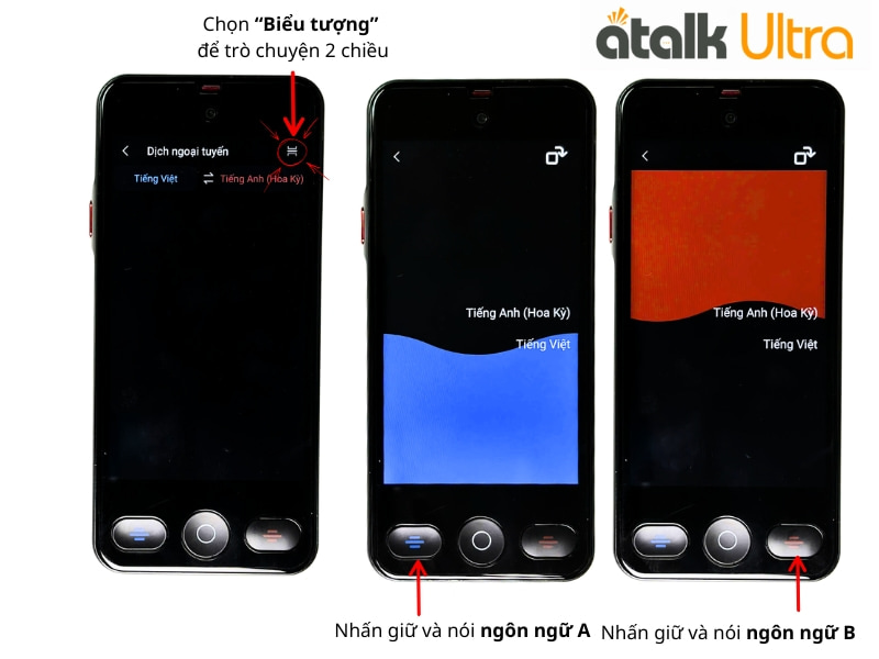 Hướng Dẫn Cách Dịch Ngoại Tuyến Trên ATalk Ultra