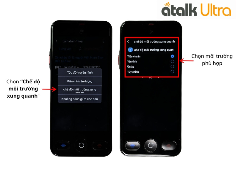 Tùy Chỉnh Chế Độ Môi Trường Xung Quanh