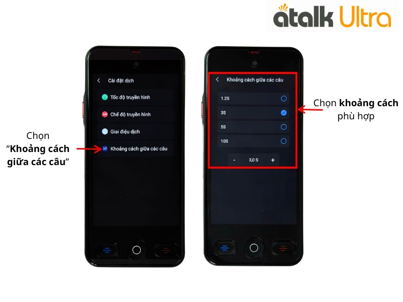 Điều Chỉnh Khoảng Cách Giữa Các Bản Dịch