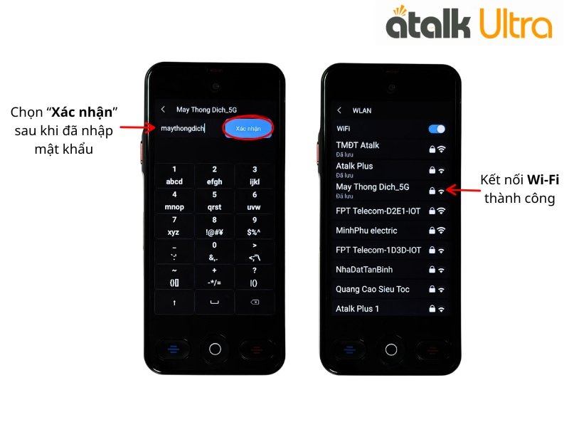 Hướng Dẫn Cách Kết Nối Wi-Fi Trên Máy Phiên Dịch Cuộc Gọi Đa Quốc Gia ATalk Ultra