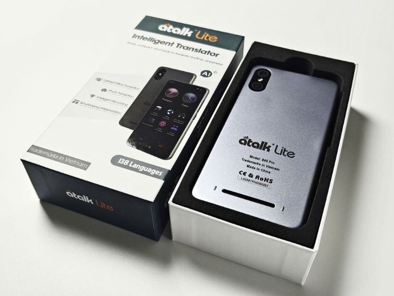 Ảnh Chụp Thực Tế Máy Phiên Dịch 2 Chiều ATalk Lite