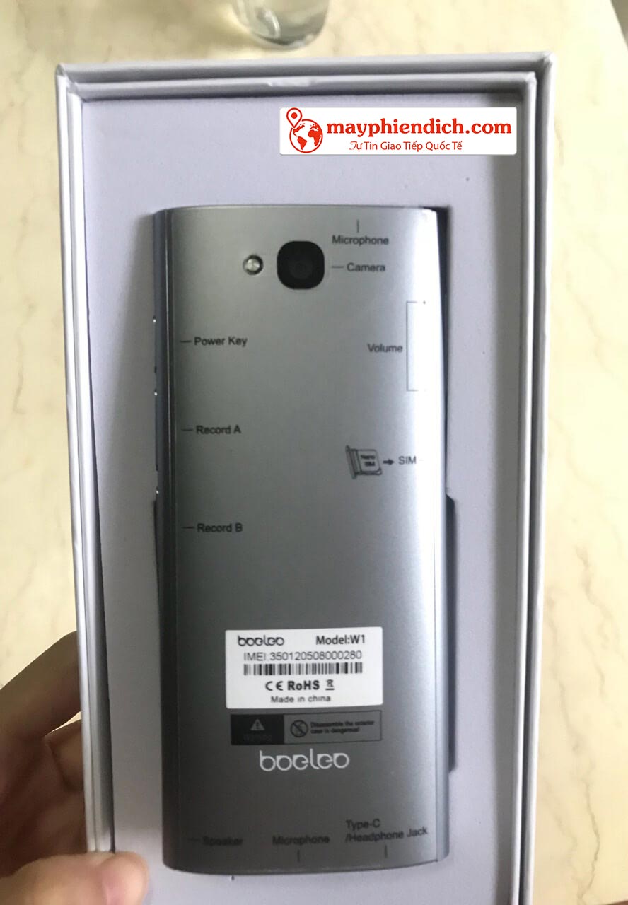 Mặt Sau Máy Thông Dịch Boeleo W1