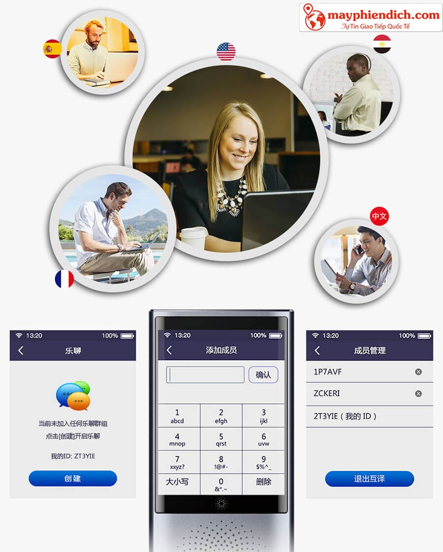 Tính Năng Thảo Luận Nhóm Đa Ngôn Ngữ Trên Máy Boeleo W1