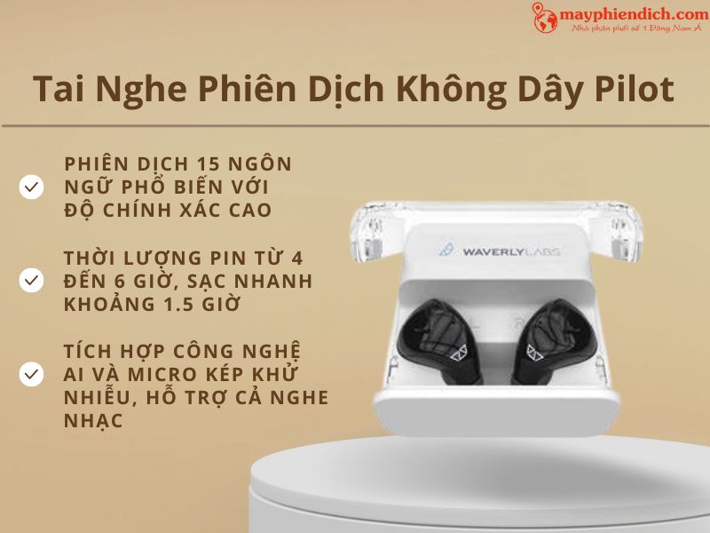 Máy Dịch Ngôn Ngữ Đeo Tai Pilot