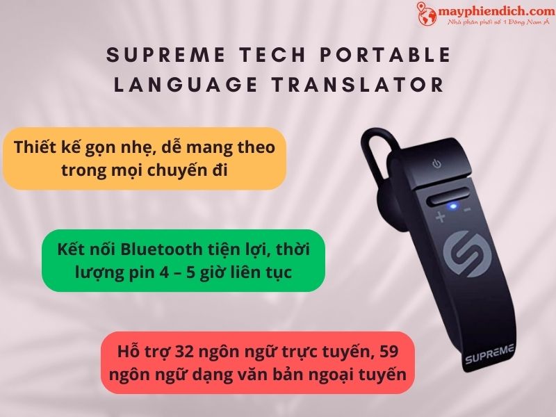 Supreme Tech Portable Language Translator Device