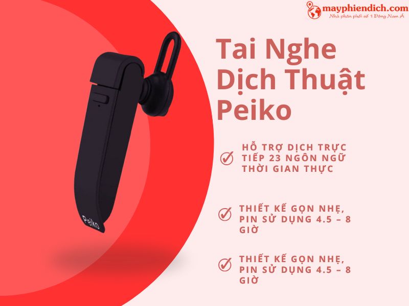 Tai Nghe Phiên Dịch Peiko