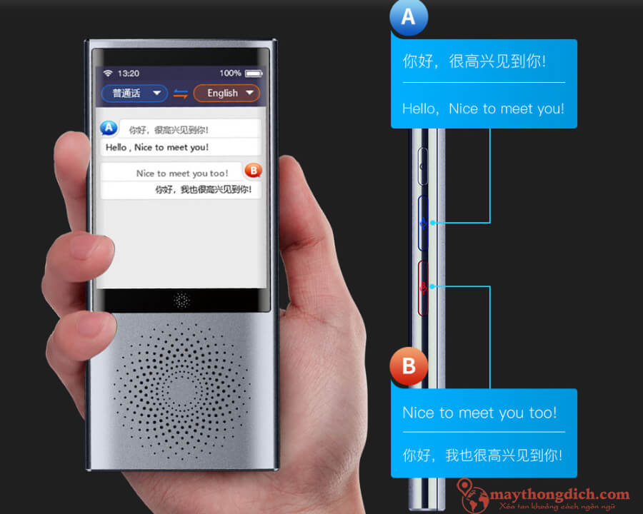 Chế độ trò chuyện trực tiếp của thiết bị dịch Boeleo W1 Chế độ trò chuyện trực tiếp của thiết bị dịch Boeleo W1
