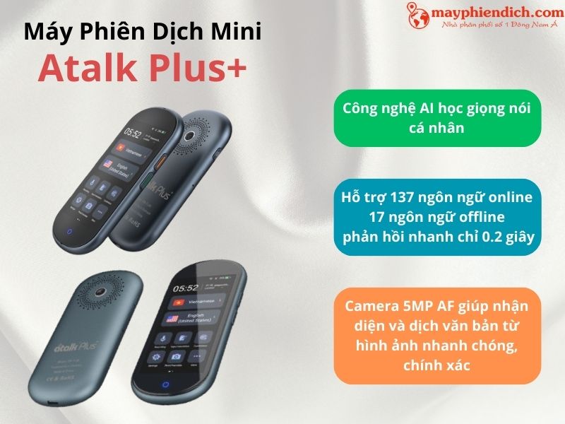Thiết Bị Dịch Cầm Tay ATalk Plus+