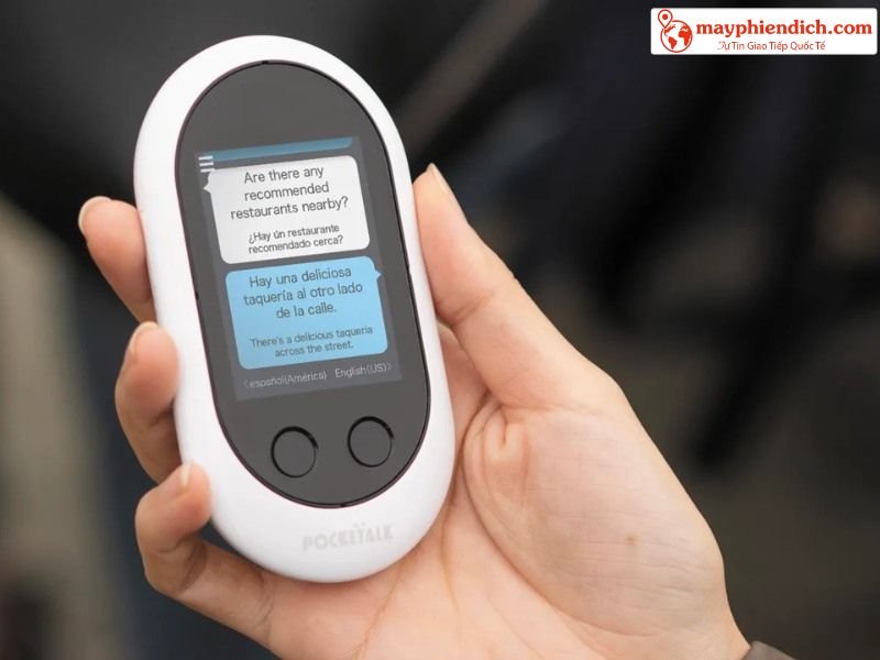 Máy dịch tiếng Anh cầm tay Pocketalk