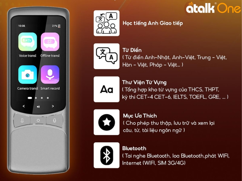 Máy Dịch Ngôn Ngữ Ba Lan ATalk One