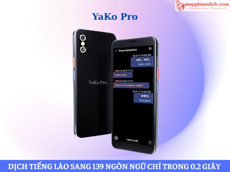 Máy Dịch 2 Chiều Tiếng Lào - Việt YaKo Pro