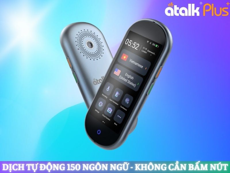 Máy Phiên Dịch Tiếng Mông Cổ ATalk Plus+ - Dịch Tự Động Không Cần Bấm Nút