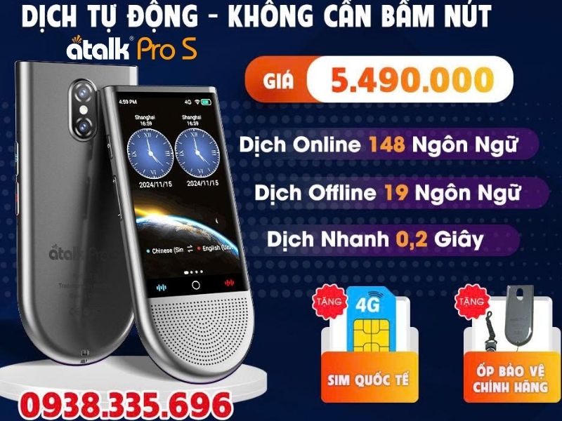 Máy Phiên Dịch Tiếng Myanmar ATalk Pro S