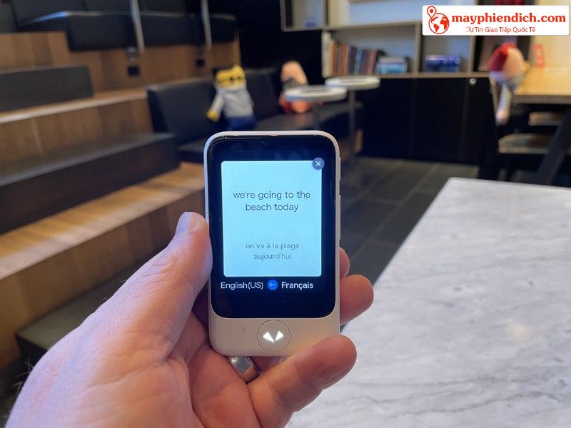 Máy phiên dịch tiếng Pháp Pocketalk