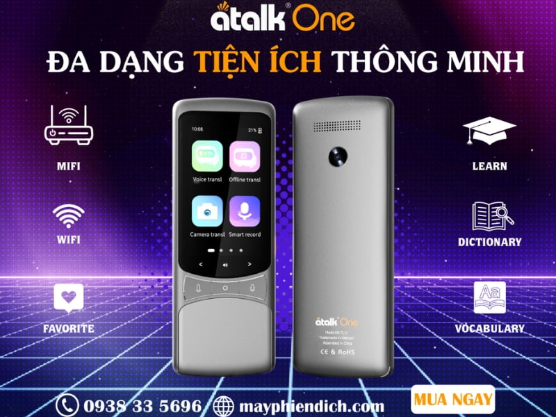 Máy Dịch Trực Tiếp Tiếng Séc Sang Tiếng Việt ATalk One