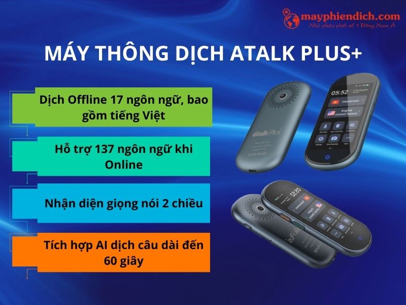 Máy Thông Dịch Atalk Plus+