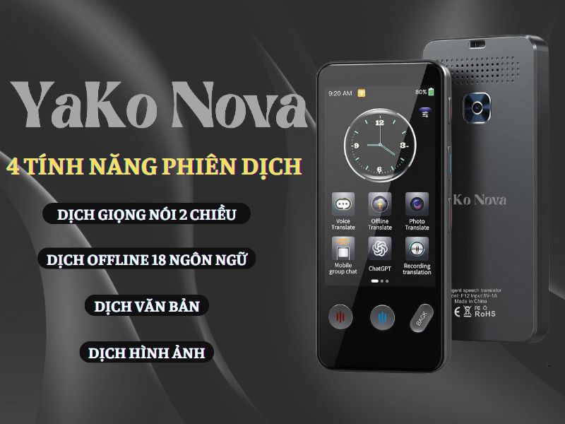 Tính Năng Phiên Dịch Vượt Trội Trên Máy YaKo Nova