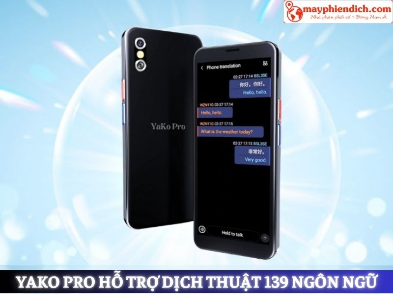 Máy Dịch Ngôn Ngữ YaKo Pro Hỗ Trợ Dịch Online 139 Ngôn Ngữ