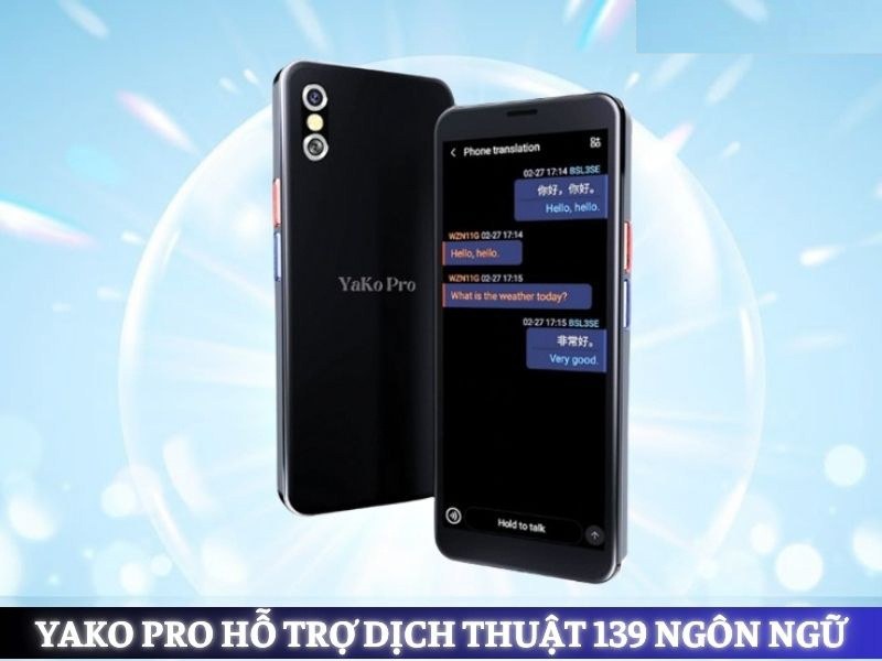 Máy Phiên Dịch Ngôn Ngữ YaKo Pro Hỗ Trợ Dịch Online 139 Ngôn Ngữ