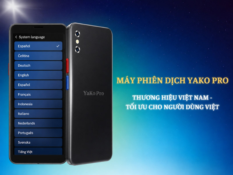 Máy Thông Dịch YaKo Pro - Dịch Offline Tiếng Việt Không Cần Internet